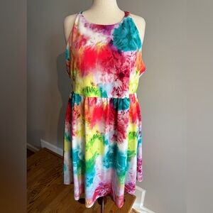 NWT Torrid Tie Dye Sleeveless Skater Dress - Torrid Size 3 (22-24, 3X)